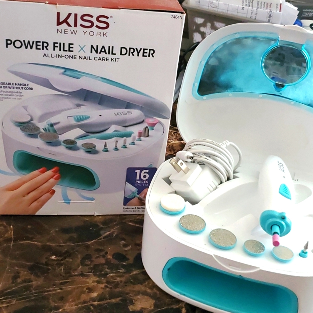 Kiss pro file nail dryer and care kit